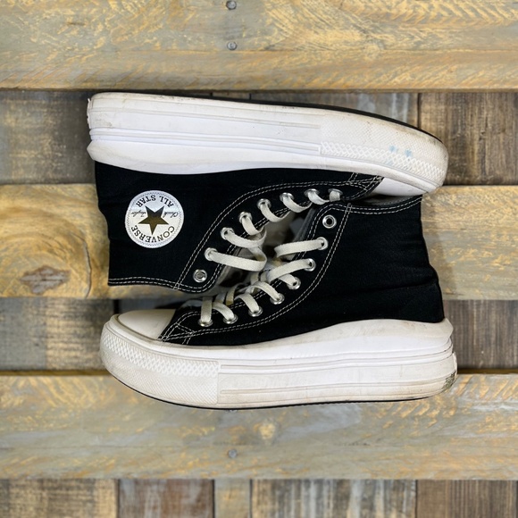Iconic [Converse] Black Chuck Taylor All Star High Platform Shoes | 6.5 - 8.5 - Picture 3 of 16